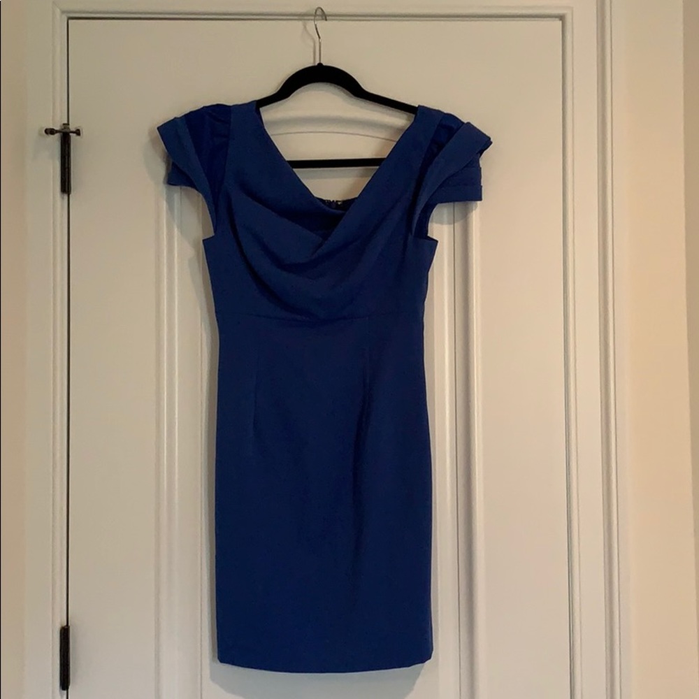 Black Halo blue minidress Size 2